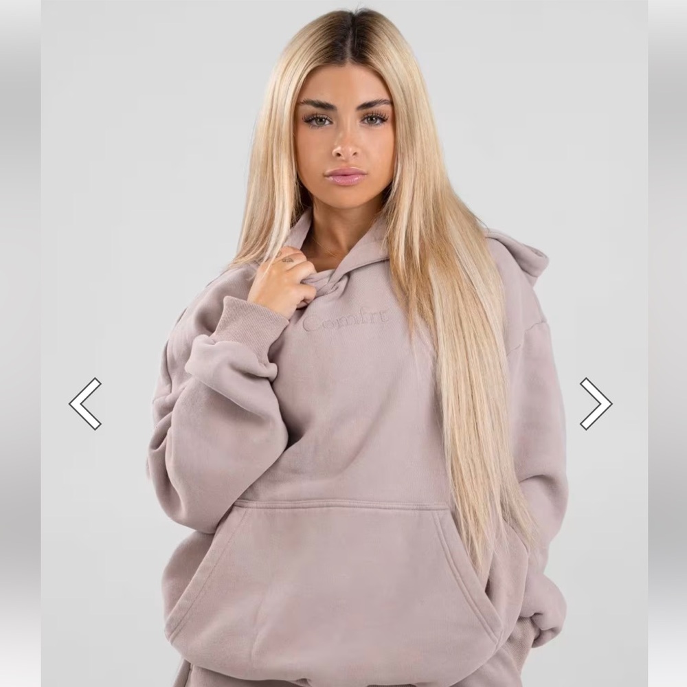 Comfrt Signature fit hoodie in Bark